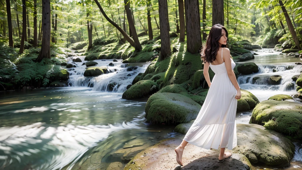Laxis forest White Dress