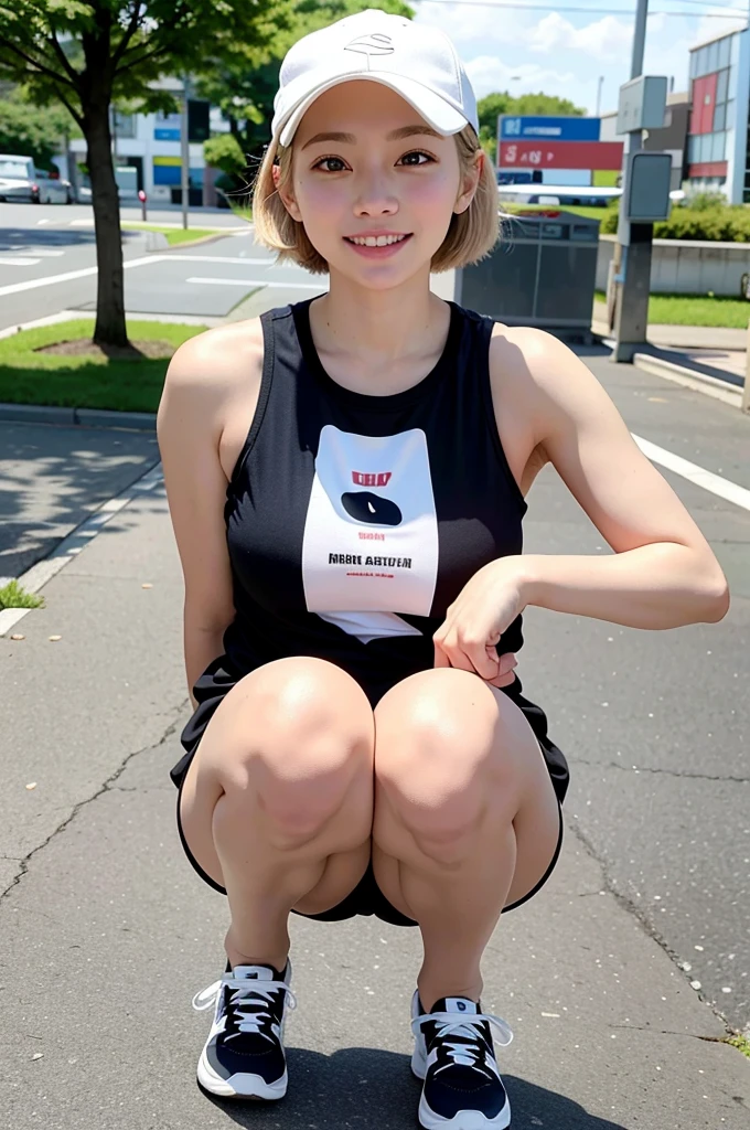 high quality,master piece,incredibly absurdres,photography,high resolution,lens flare,a girl, one girl,solo focus,alone,full body,perfect ???????,jogging,from flont,8k,raw photo,short blonde hair,watch,big eyes,Japanese women,24-years-old,healthy,positive,bright,Pink sporty jersey（For sports,Sports bra）Sports hats,Jogging,Beautiful Skin,Fair skin,最high quality,8k,Young and beautiful,Attractive woman,fcup bust、Large Breasts、An innocent smile、smile、teeth、The background is the city、Riverbank、Turf、morning、morning焼け、The sun is starting to rise、5:30AM、one girl、one girl,one girl,very nice lady,one girl
