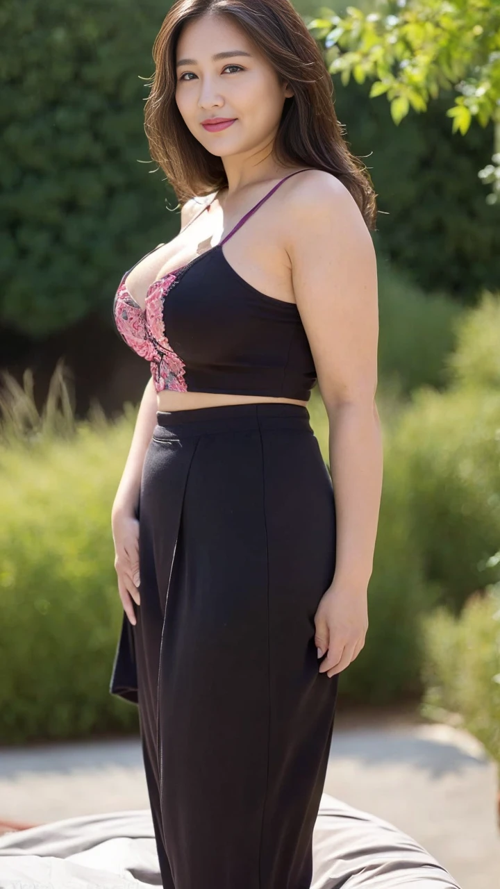 Highly detailed face and skin texture, fine eyes, double eyelid,((mature adult woman))、((middle-aged women))、((55 years old)),((In underwear))、((very good))、medium long brown hair,on the office chair,((big breasts 1.8)), High resolution facial features,gentle smile、Reach out to your audience、