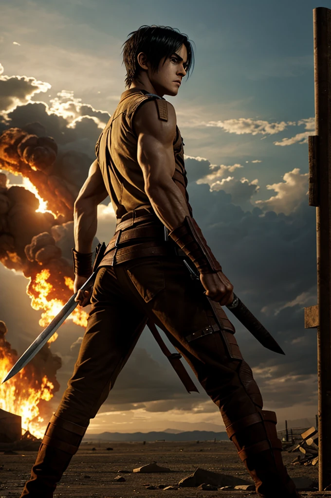 Eren titan of atake walked forward