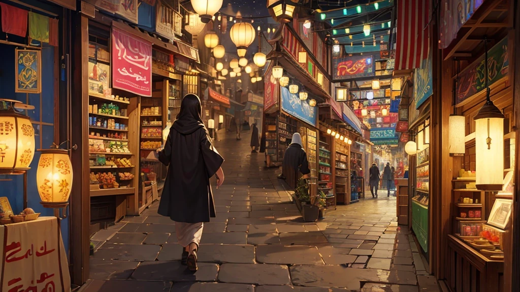 Modeled after a Middle Eastern bazaar、Shops in Another World、Magic stones and magic carpetagic lamps for sale