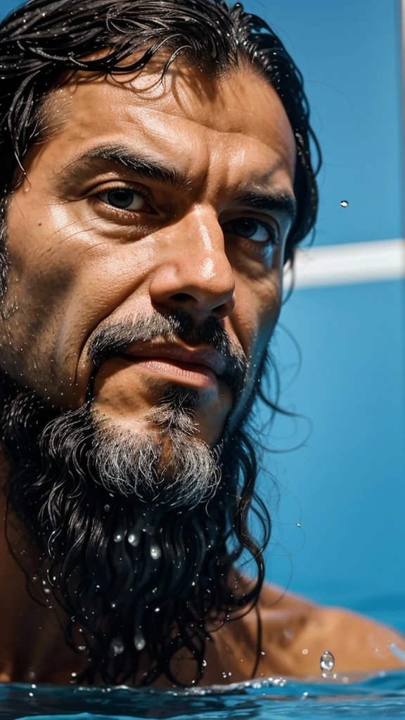 Socrates came from behind and suddenly immersed his face in water. The man started trying to get out. But Socrates was a little more courageous.