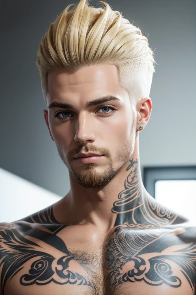 best qualityer, barber, blond, tatuados, vectorial