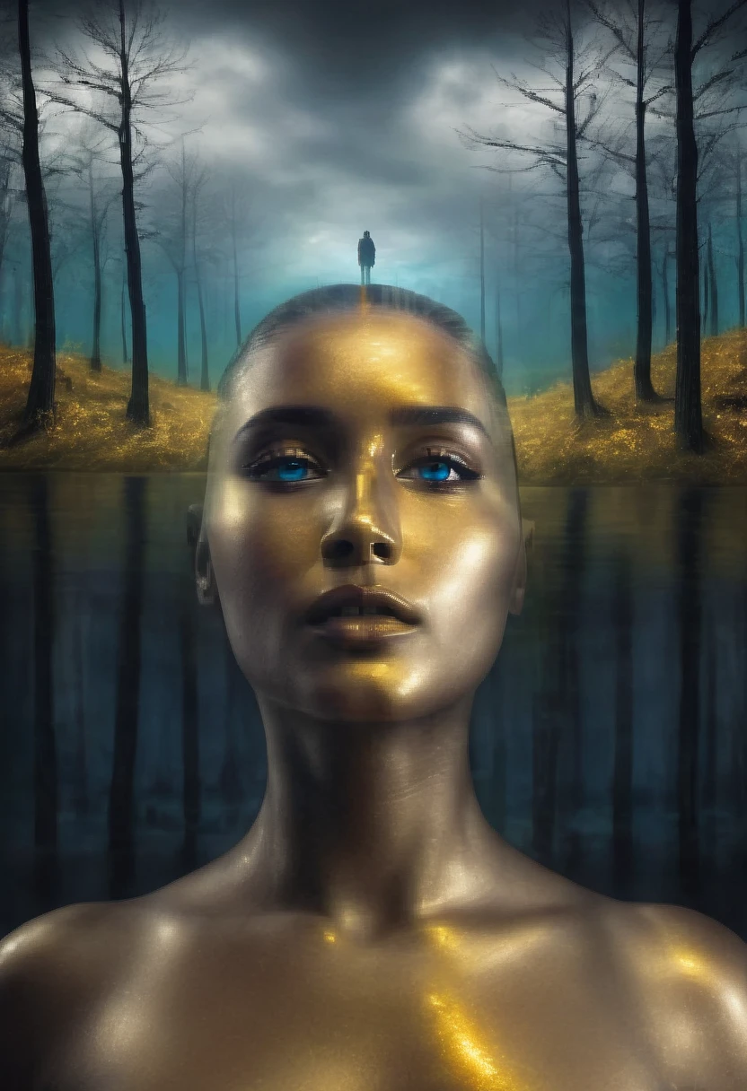 my fears seen from my soul are different my fears look sad and desolate ,the image looks very real, impressive colors 16k light of nostalgia dark and sad atmosphere depth of field 24k composition photography volume in shadows communicate idea unique piece work of art spectacular lighting
