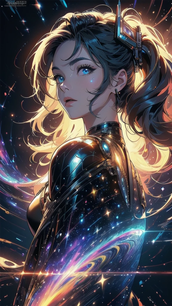 (((masterpiece, highest quality))),(((solo:1.2))),(((1girl:1.2))),(((32k wallpaper))),(very detailed, vintage science fiction),((((((cinematic movie poster)))))),(((((portfolio))))),(((((((Close-up))))))),,((((various angle)))),(((((ultimate highlight))))),((((complete. detailed face)))),(((((Extremely talented))))),(((most complicated machine))),(((text))),(((typography))),(((((best complicated machine))))),(((((genius mechanic))))),(((((gorgeous light leak))))),(((detailed amazing sparkling eyes))),(((hexagon))),(((Overly complicated background:unlimited galaxy))),