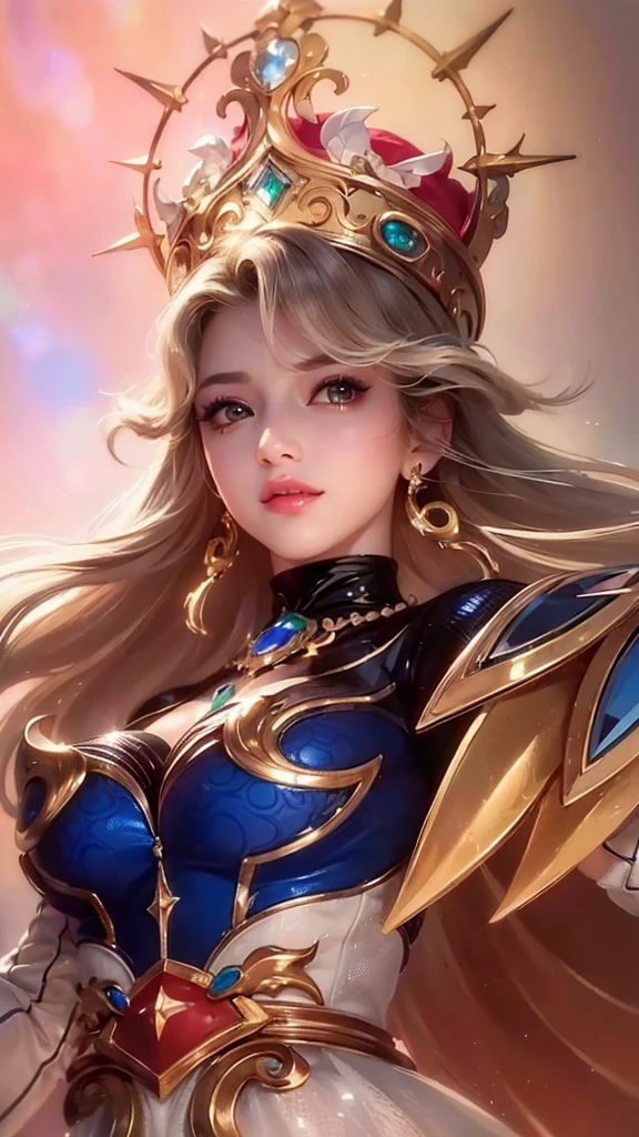 (8k, RAW photo, photorealistic:1.25) ,( lipgloss, eyelashes, gloss-face, glossy skin, best quality, ultra highres, depth of field, chromatic aberration, caustics, Broad lighting, natural shading,) looking at viewer with a serene and goddess-like happiness, detailed eye