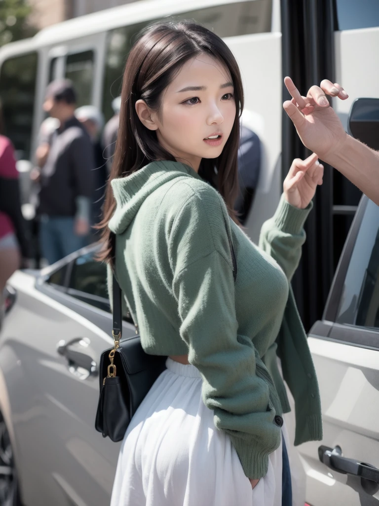 (head of'artwork, best quality), ( kpop, Belle fille obese), PAUSE rich, sweatshirt à capuche, obesity +++, bbwchan, huge big sale fat and round, big fat arm, chubby face, obesity morbide