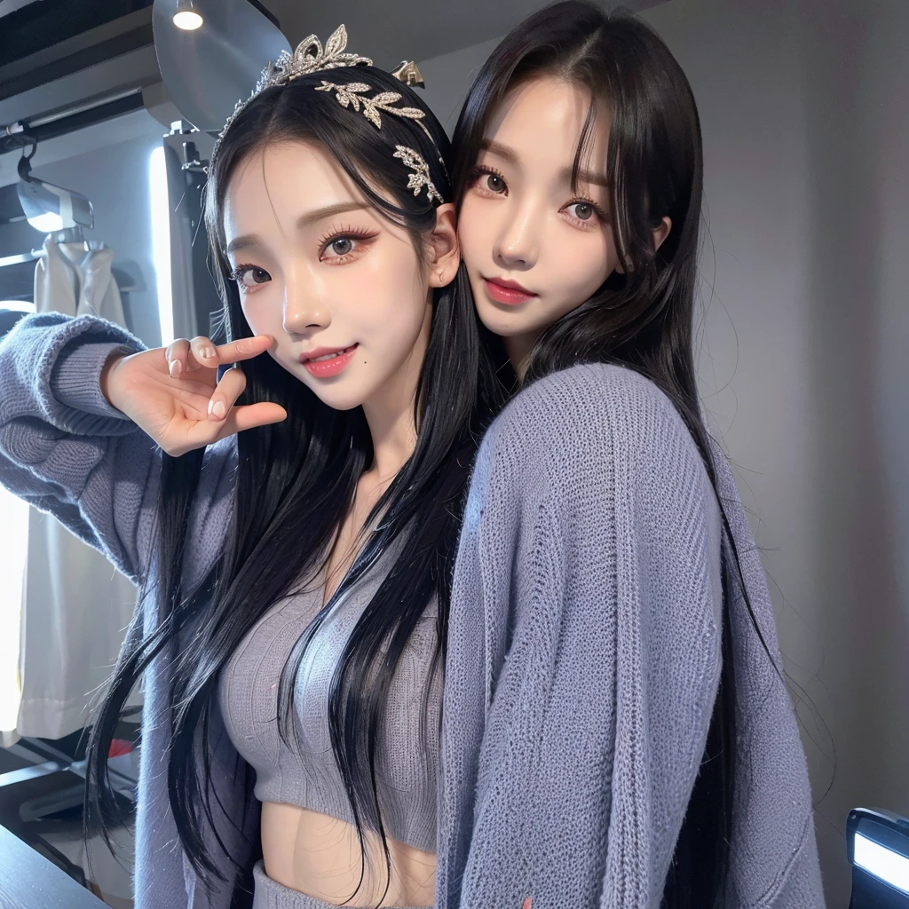 Highest quality、Impish Smile、alone、(full body)、Winter clothes、Japan One Girl、(whole body)、beauty、18-year-old、Elaborate depiction、Detailed facial depiction、Symmetrical body、Symmetrical face、Idol Costumes、Pointy Nose、Keep your mouth shut、Big Breasts、There is a shadow、Cool eyes、Cool look、Long eyelashes、Thick eyelashes、Double teeth、Properly aligned teeth、Sharp contours、distinct facial features、Shooting with a single-lens reflex camera、Abdominal muscles、Korean Idol、whole body images