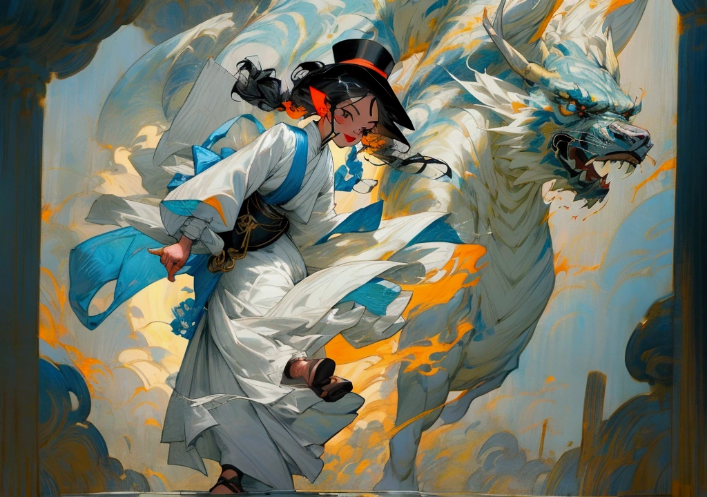 There are paintings of women wearing dresses and top hats., wind shaman!, The 13th Doctor resurrects, windy day, Inspiration from Richard Doyle, Anime girl is running., The weather is windy., The wind is blowing, cold storm wind, Female protagonist 👀 :8, , during a storm, fan art, The wind is blowing and hair flowing splash art เติมก้อนหินไว้ตรงข้างๆทั้งซ้ายและขวา มีฉากหลังเป็นป่าและท้องฟ้า
