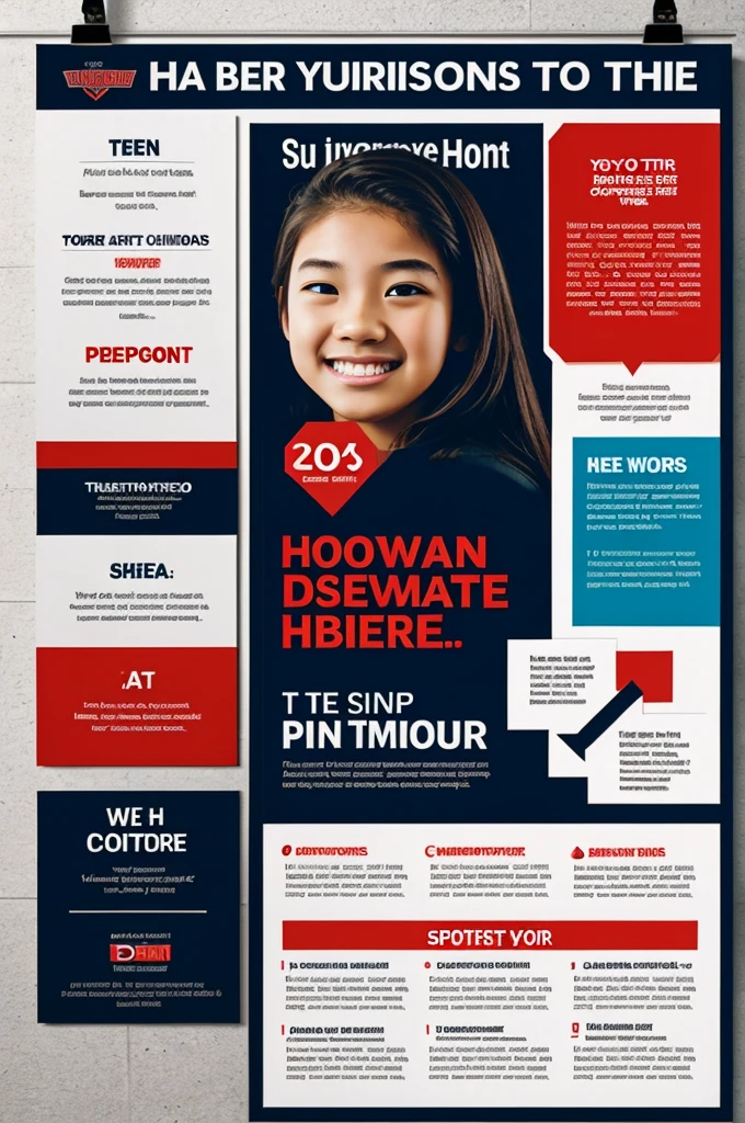 Design a persuasive poster for high school students