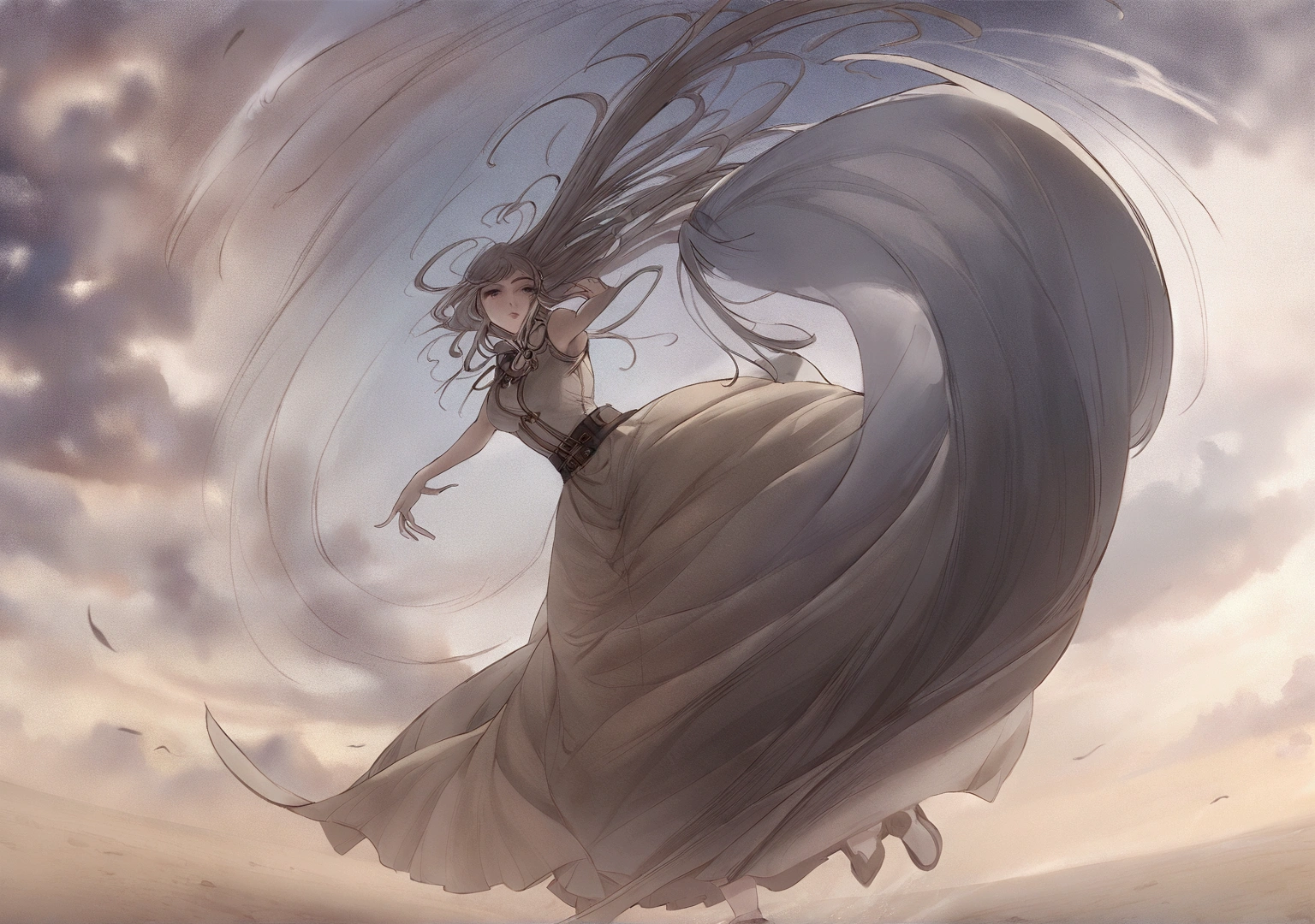 There are paintings of women wearing dresses and top hats., wind shaman!, The 13th Doctor resurrects, windy day, Inspiration from Richard Doyle, Anime girl is running., The weather is windy., The wind is blowing, cold storm wind, Female protagonist 👀 :8, wind shaman, during a storm, fan art, The wind is blowing and hair flowing There are paintings of women wearing dresses and top hats., wind shaman!, The 13th Doctor resurrects, windy day, Inspiration from Richard Doyle, Anime girl is running., The weather is windy., The wind is blowing, cold storm wind, Female protagonist 👀 :8, , during a storm, fan art, The wind is blowing and hair flowing splash art มีก้อนหินไว้ตรงข้างๆทั้งซ้ายและขวา มีฉากหลังเป็นป่า
