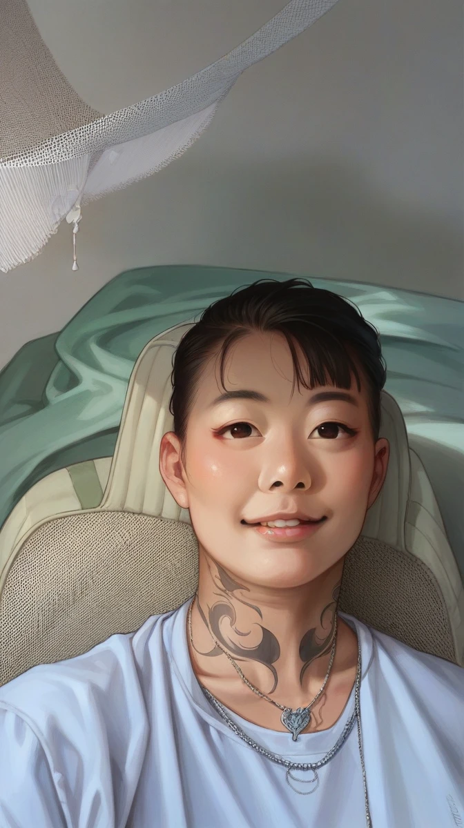 Asian eyes Seductive Smile, High Resolution,
