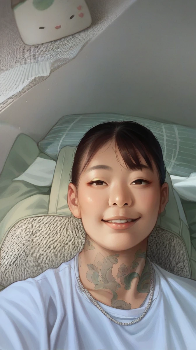 Asian eyes Seductive Smile, High Resolution,