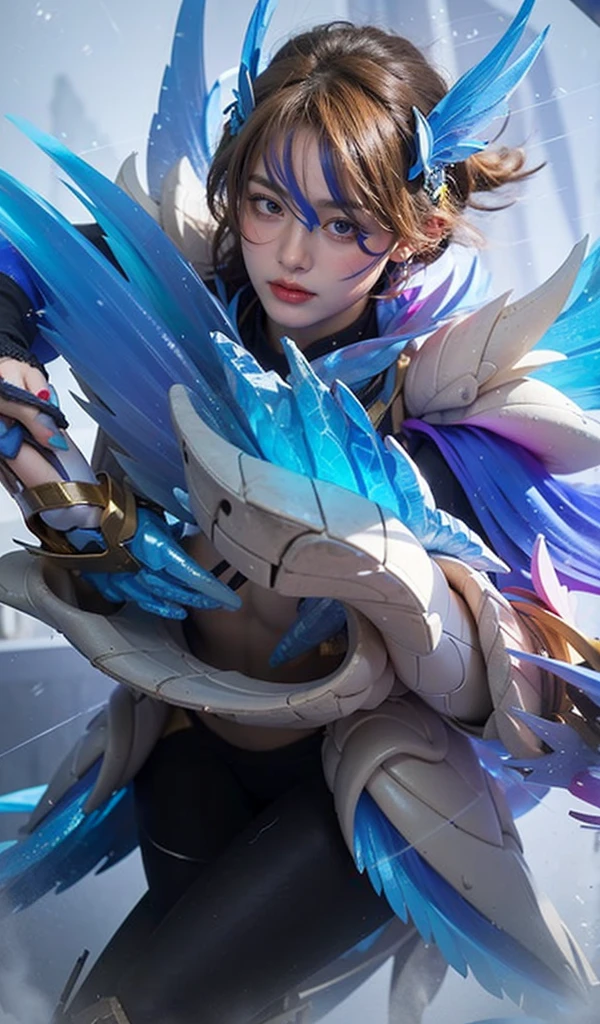 ((Best quality, 8k, Masterpiece : 1.3)), upper bod y, Sharp focus:1.2, Beautiful woman with perfe ct figure, Highly detailed facial and skin textur e, Detailed eyes, Double evelids, Interior view, f erpect lighting, Glowing skin