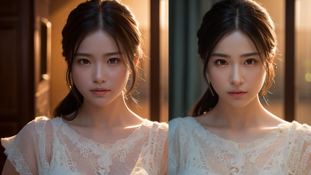 8k, Highest quality、masterpiece、Realistic、Super detailed、photo Realistic、hyperRealistic、Smoother lighting、Improving the lighting quality of movies、Realistic
lighting, Backlight、Brilliant、Improvement of quality、Highest qualityreal
texture skin,
Bright studio、Near future、There is no one