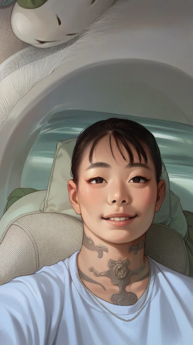 Asian eyes Seductive Smile, High Resolution, 