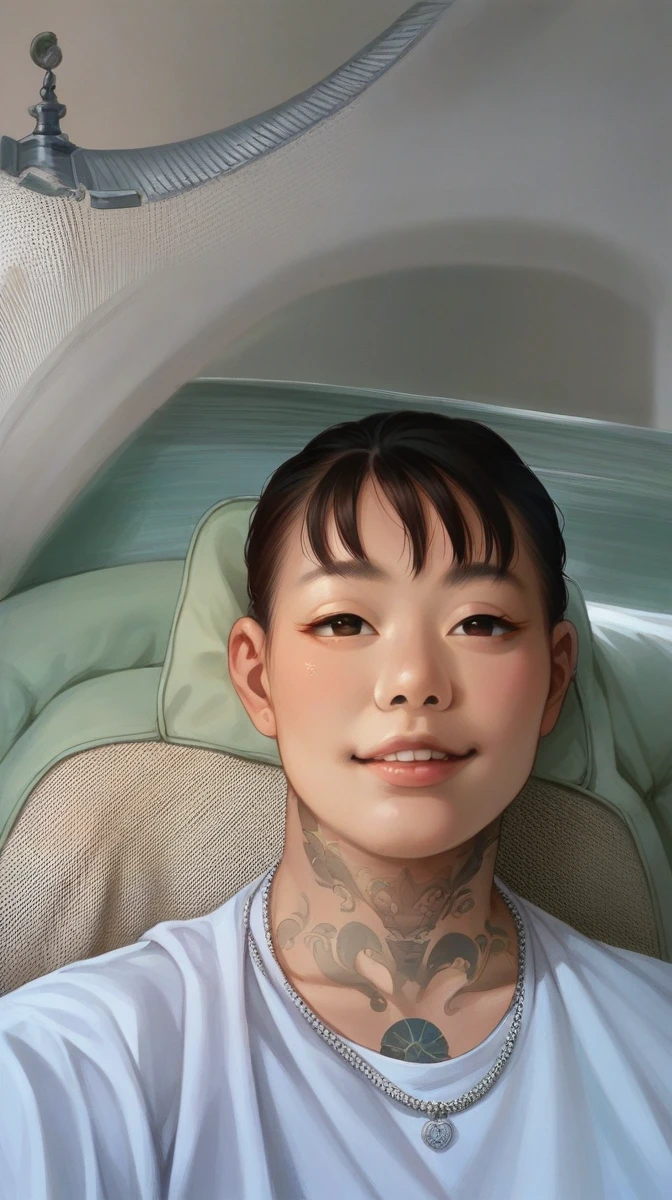 Asian eyes Seductive Smile, High Resolution,