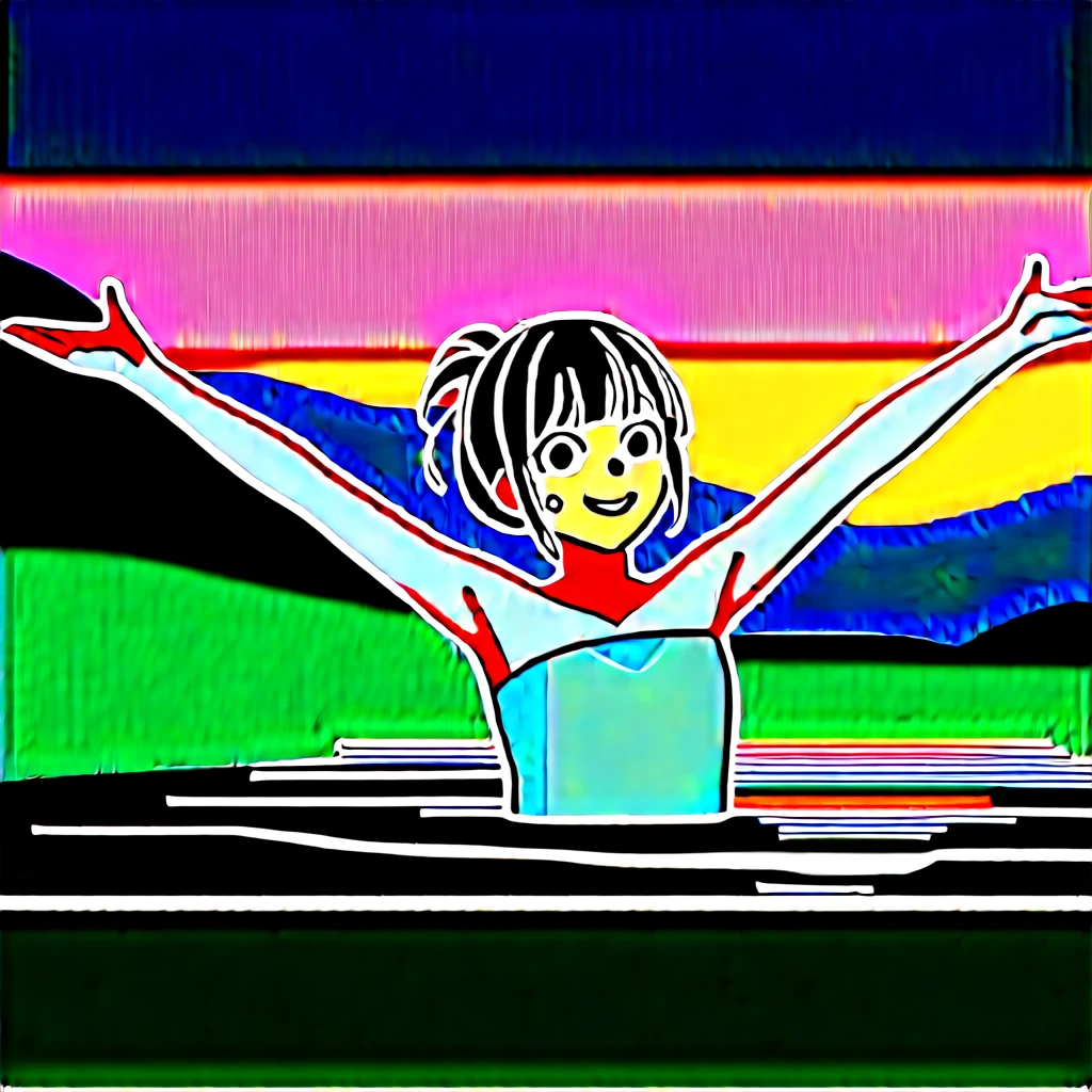 score_9_up, score_8_up, score_7_up, score_6_up, source_anime,1girl、2d, flat、Black Hair、Shortcuts、smile、Close ~ eyes、Sweat、towel、mist、Raise your hands、 (soak in the hot spring water up to her chest), hair up,Sunset, evening、summer、Opaque hot water、rating_safe