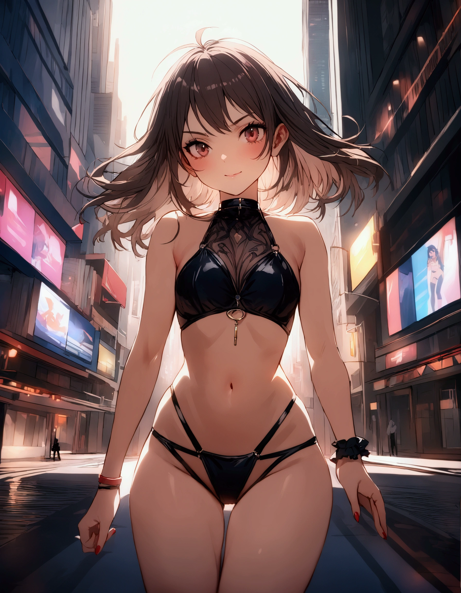 Mila Kunis (age 20, skimpy outfit, having fun and playing around) CyberCity