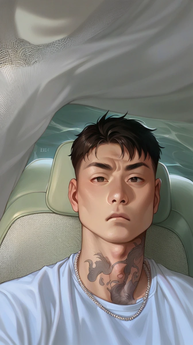 Asian boy, asian eyes, serious face, soft skin, High Resolution, 