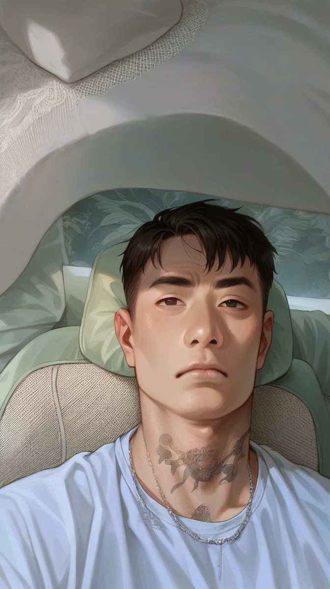 Asian boy, asian eyes, serious face, soft skin, High Resolution, 