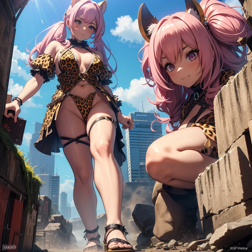 2 girls, girl racers, dark skinned with tanlines, topless, formula one race paddock, small breasts, fat ass, bubble booty, boots, covered in cum, covered in money, high quality resolution, very high quality, beautiful anime eyes, comparing asses, leaning against racecar, smiling, pink hair, fit models
