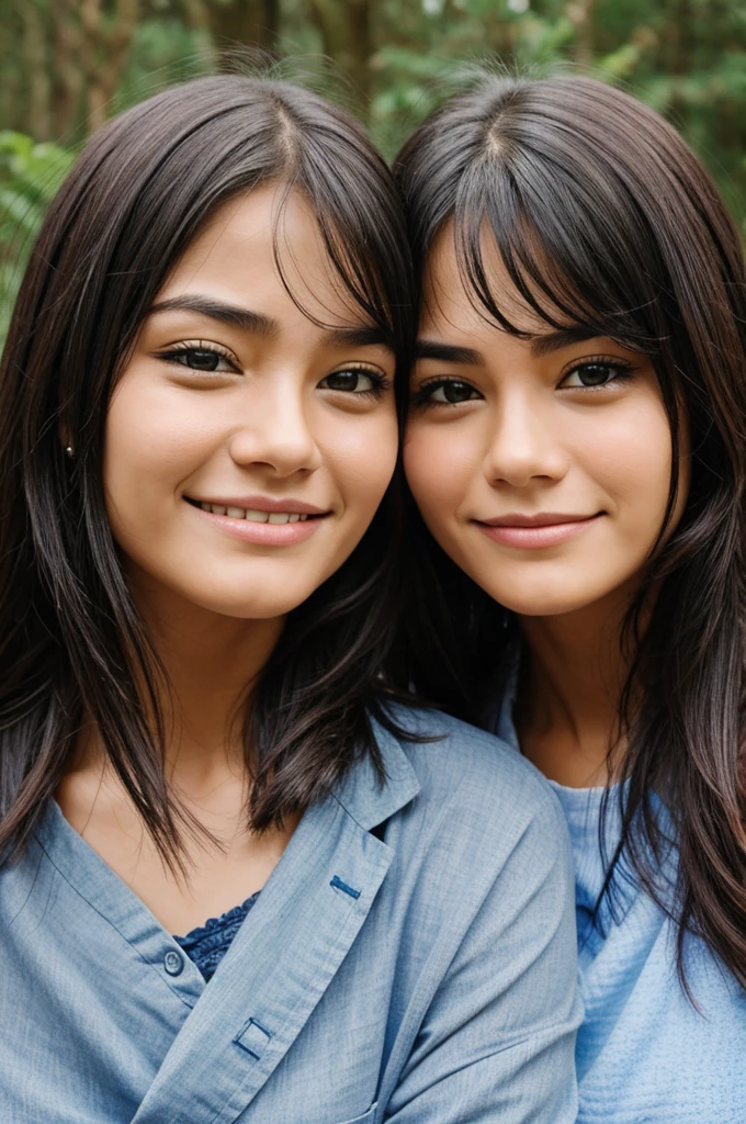 Two clawn faces one in smiling and other in sad with opposite faces