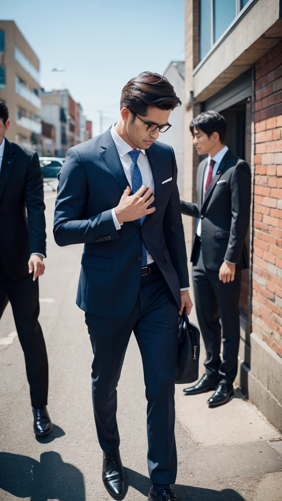 realisitic、Overseas Men、dandy、Suits、musculature