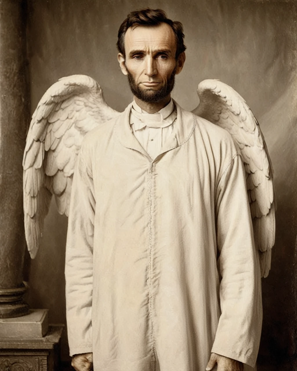 1920s angelic muscular Abraham Lincoln, jlby-xl