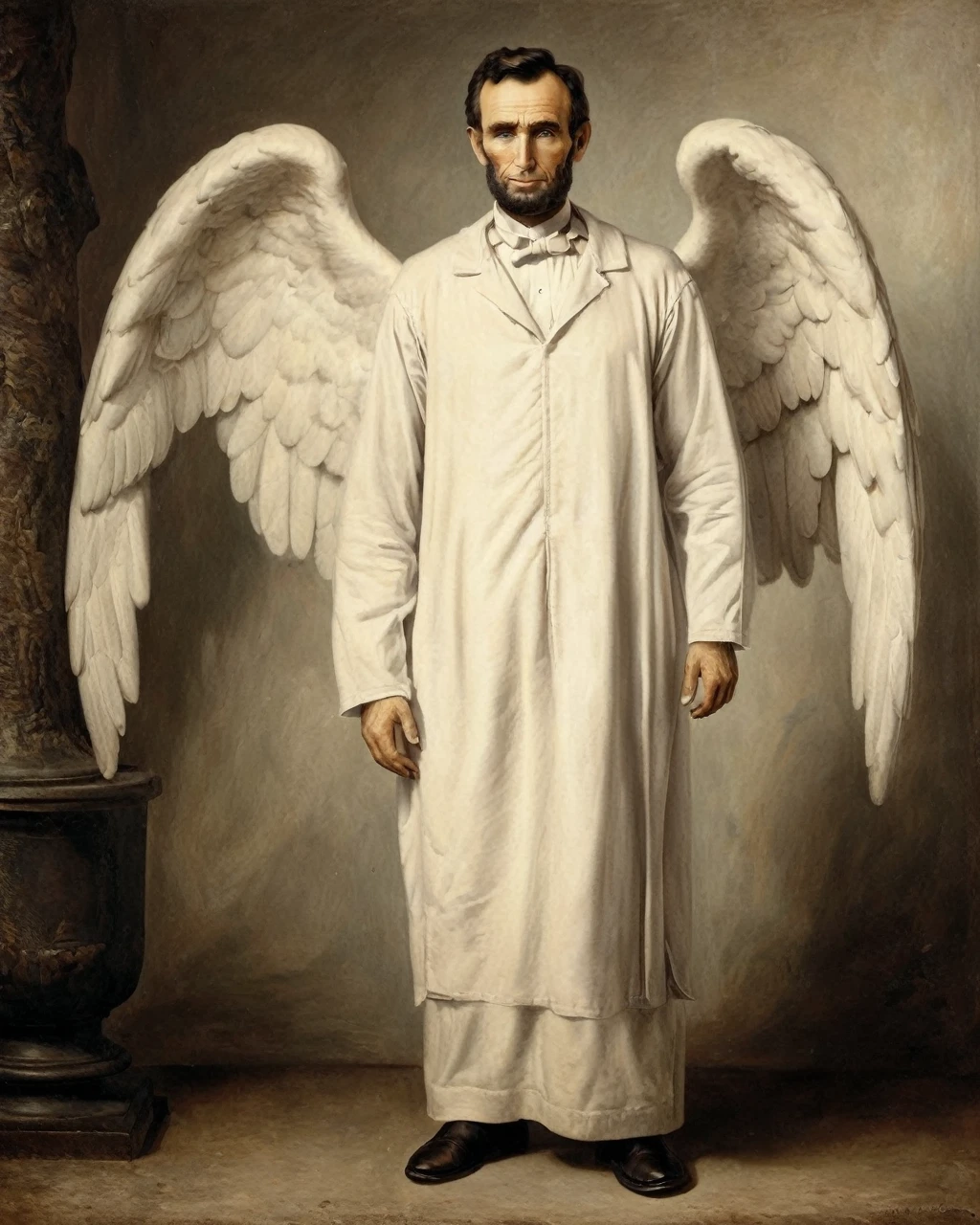 1920s angelic muscular Abraham Lincoln, jlby-xl