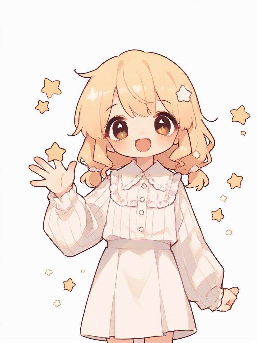 score_9, score_8_up, score_7_up, score_6_up, score_5_up, score_4_up, source_anime, rating_safe,

1girl, kasane teto, happy, stars, white background, cowboy shot, looking at viewer,