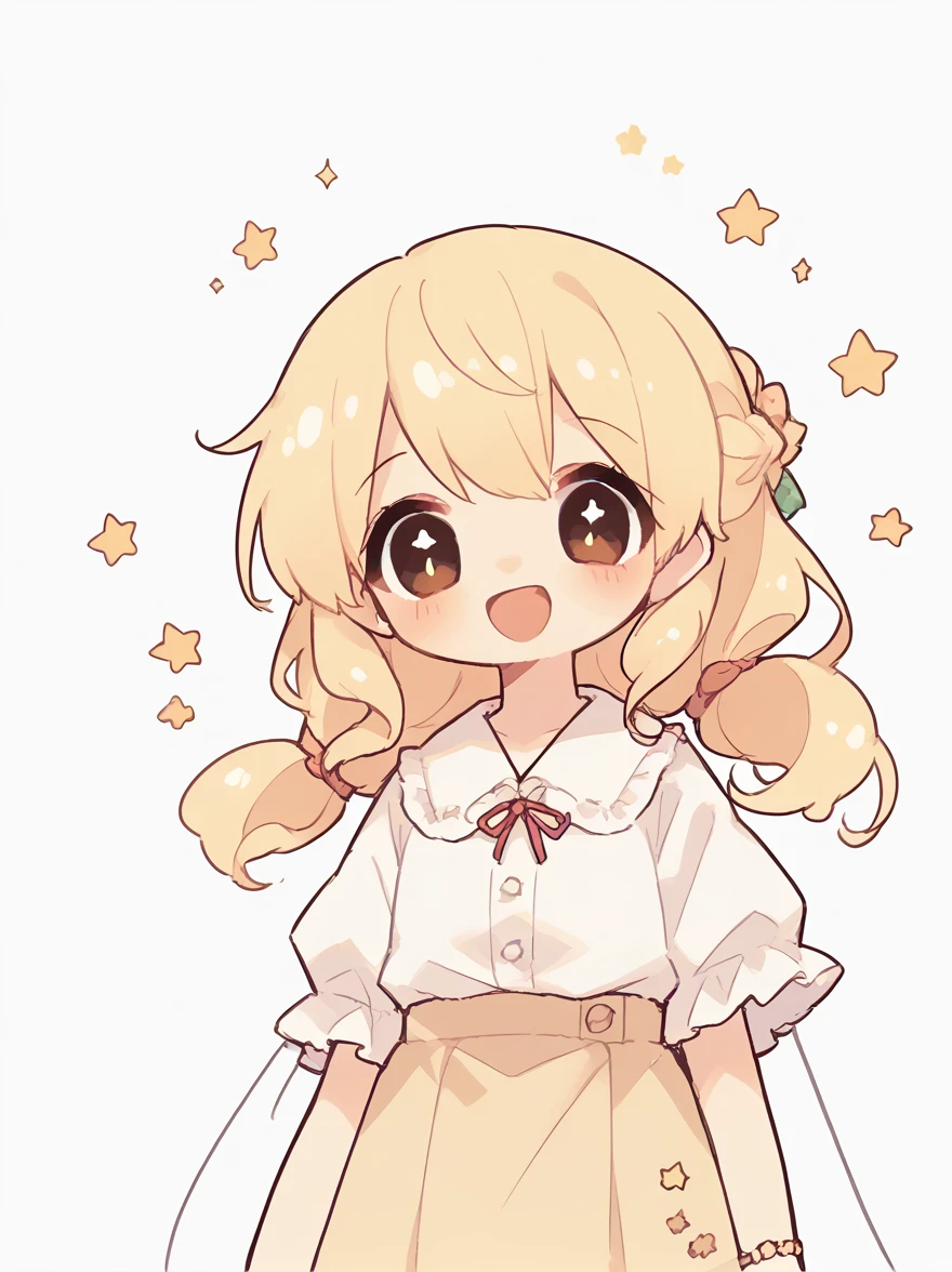 score_9, score_8_up, score_7_up, score_6_up, score_5_up, score_4_up, source_anime, rating_safe,

1girl, kasane teto, happy, stars, white background, cowboy shot, looking at viewer,