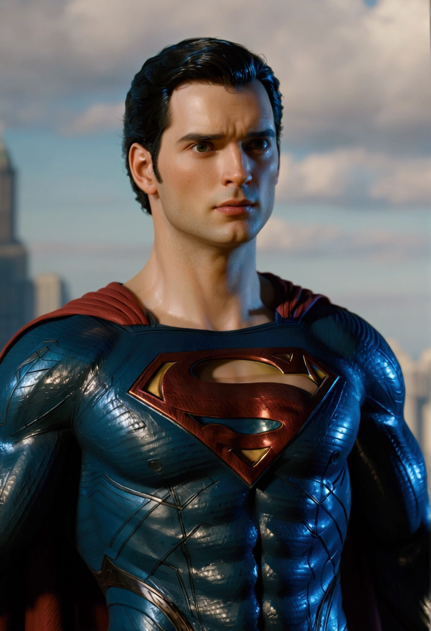 figure of superman, , highly detailed, 8k,