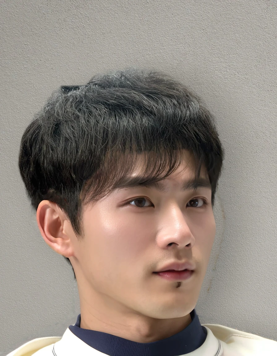 Best Quality, 8k, Masterpiece, (Portrait: 1.3), (photo realistic:1.4), (hyper realistic:1.4), Sharp Focus, looking at viewer, (smoother lighting:1.1), (increase cinematic lighting quality:0.9), realistic lighting, backlighting, light on face, ray trace, (brightening light:1.2), (Increase quality:1.4), sharp detail, (best quality real texture skin:1.4), finely detailed eyes, black_eyes, finely detailed face, 25 year old Korean man