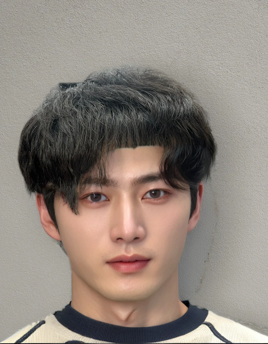 Best Quality, 8k, Masterpiece, (Portrait: 1.3), (photo realistic:1.4), (hyper realistic:1.4), Sharp Focus, looking at viewer, (smoother lighting:1.1), (increase cinematic lighting quality:0.9), realistic lighting, backlighting, light on face, ray trace, (brightening light:1.2), (Increase quality:1.4), sharp detail, (best quality real texture skin:1.4), finely detailed eyes, black_eyes, finely detailed face, 25 year old Korean man