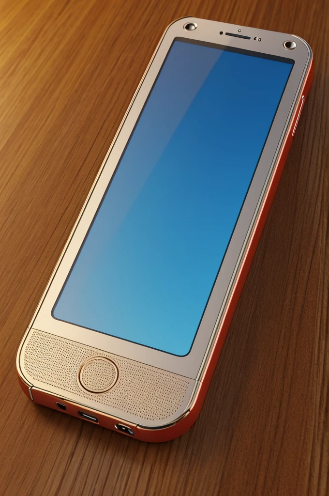 with a latest generation cell phone. disney pixar style in 3d