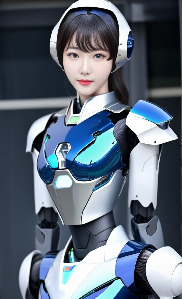 actual,photoactual,masterpiece,best quality,1 female robot，Beautiful female robot),looking at the audience,{{masterpiece}},Flat 胸部best quality},alone,beautiful clear face(Rain waves_haneame：1.5)