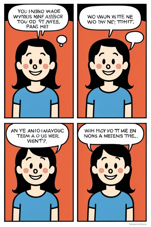 Comic in which non-verbal communication is used