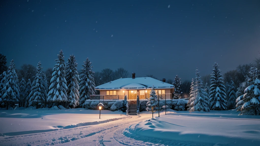 evening snowfall