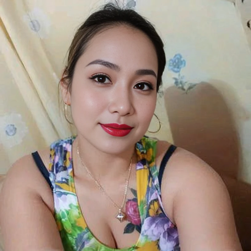 Half body portrait of a 33 years old malay woman sit in front of giant mirror, wearing hijab, wearing yellow mustard leotard with satin green slack, narrow waist, indoor shot, looking up at coffee shop sign, soft lighting, smirk face, circle bokeh , big breast, catwalk, morningtime, surrounded by a comfortable, cool atmosphere, looking at the viewer. (Skin details:1.3), hairy hands, Hijab, slim, red lips, seductive with bokeh camera background