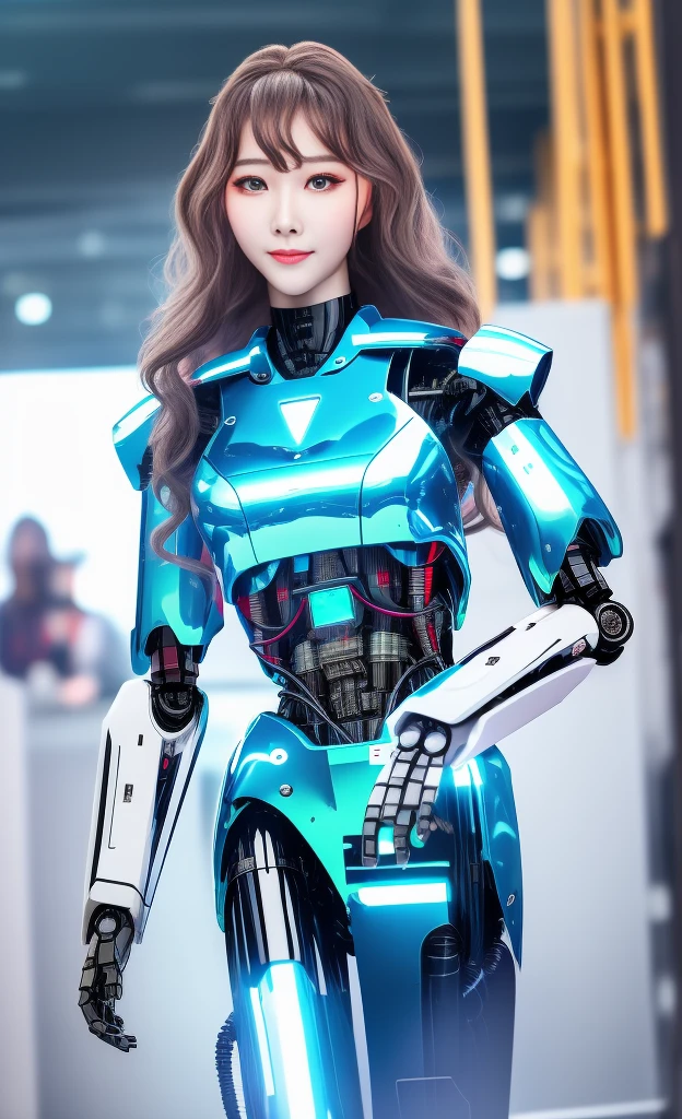 actual,photoactual,masterpiece,best quality,1 female robot，Beautiful female robot),looking at the audience,{{masterpiece}},Flat 胸部best quality},alone,beautiful clear face(Rain waves_haneame：1.5)