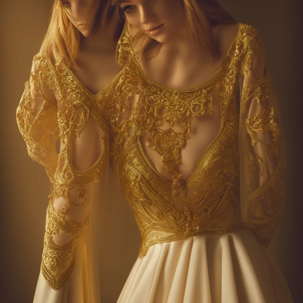 a girl wearing a beautiful ornate gown, trapped inside a highly detailed ornate gold birdcage, elegant detailed expression, dramatic lighting, cinematic, intricate details, baroque, dramatic colors, chiaroscuro