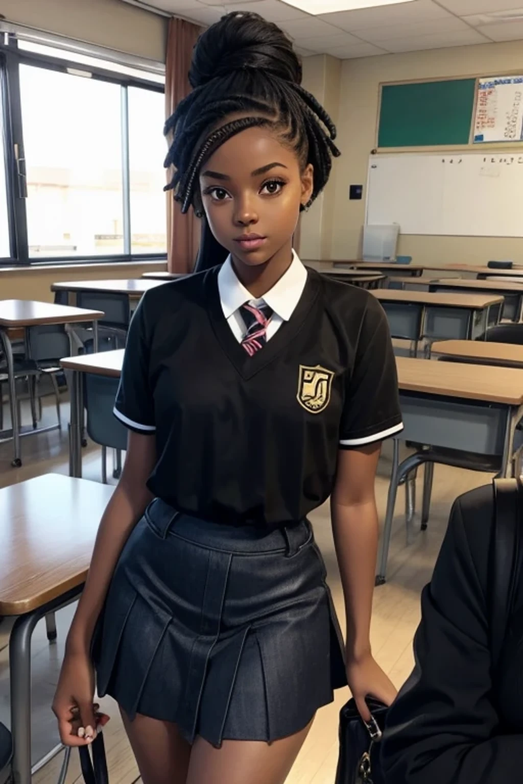 black girls at school