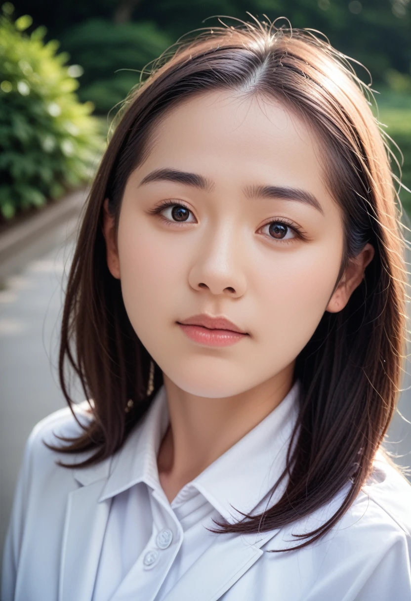 8k, raw photo, best quality, masterpiece, realistic, photo realistic, clear, professional lighting, beautiful face, best quality,ultra high res, realistic japanese beautiful, Super detailed, 1girl, outdoor, aerial view