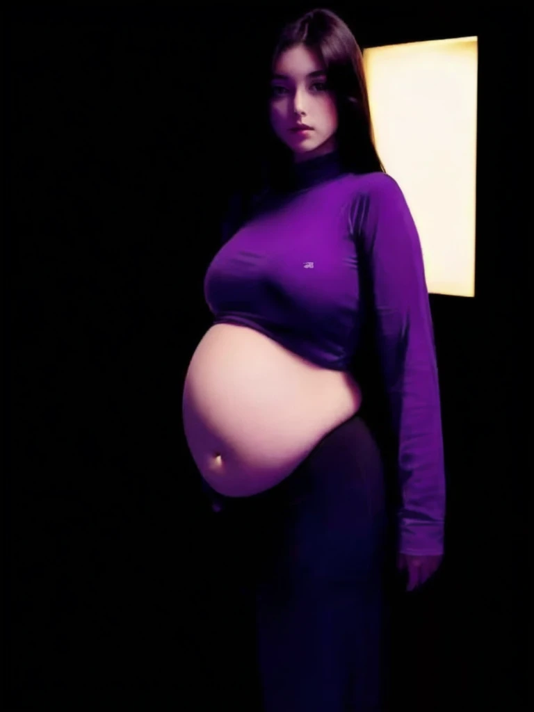 femme obèse dans un pull jaune et une culotte verte tenant une lampe, she has a round and big belly, her belly is big and round, corps thick, thick, her navel is exposed, belle femelle thickse, extremely plump, large stomach, hyperrealistic complete figure, fat belly, curved model, belly exposed, corps voluptueux, hanches les plus larges