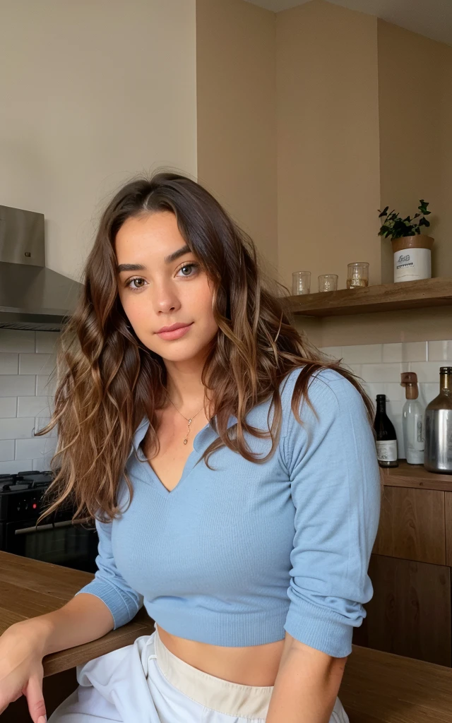 belle brune, porter un pull beige (22 ans, visage innocent, Natureal wavy hair, yeux bleus),Une bouteille de bière artisanale sur la table et une femme ((Selfie am haut du corps, un heureux)), chef-d&#39;œuvre, meilleure qualité, ultradétaillé, solo, dehors, (la nuit), Montagnes, Nature, (les étoiles, officier) joyeux, style analogique (regarde le spectateur: 1.2) (Texture de la peau) (grains de film: 1.3), (teinte chaude, tonne plus chaude: 1.2), un gros plan d&#39;un, Lumière de cinéma, Lumière latérale, très haute résolution, meilleure ombre, esprit, haut du corps, arrêtez-vous