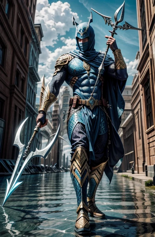 Aquqman holding a trident