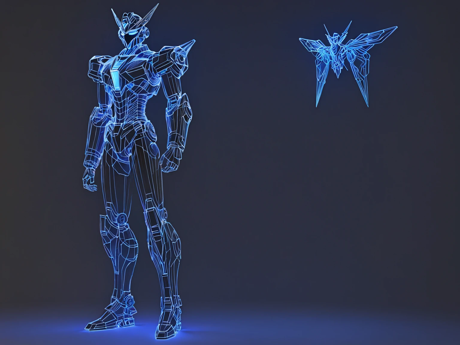 transparent Transformers, ((transparent, light-painted, wireframe rendering, contour light)),cyberpunk,neon light