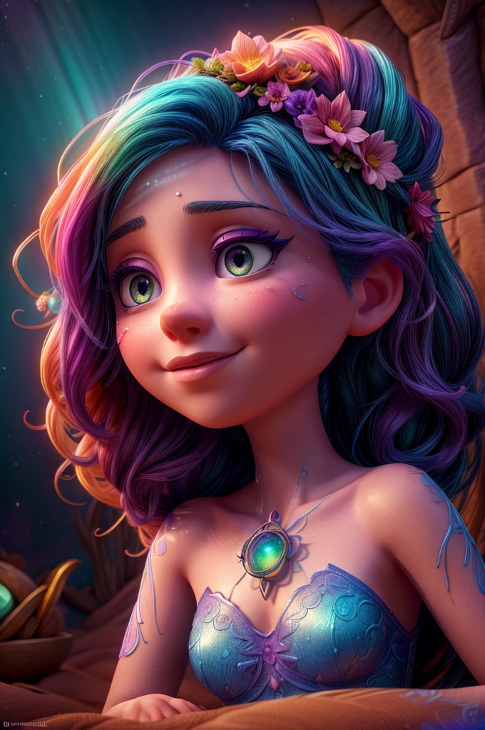 A woman lying down, watching her spirit leaving her body, colorful, with fantasy effect, magical energy, spiritual dimension, an astral body around the physical body, detailed face, beautiful detailed eyes, beautiful detailed lips, extremely detailed face, long eyelashes, oil painting, digital art, octane render, highly detailed, photorealistic, 8k, masterpiece, cinematic lighting, dramatic lighting, glowing aura, ethereal, surreal, mystical, vibrant colors, warm color palette
