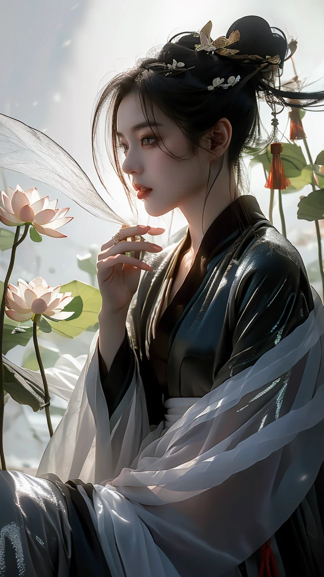 Ultra-high resolutionolution,((masterpiece))),(((best quality))),((Super detailed)),((extremely delicate and beautiful)),Cinematic light,Detailed environment,(true),Cinematic light,Detailed environment,(true),
(original photo, 4K, trueistic, 精緻Meticulous肌膚 :1.3),masterpiece,best quality,Award-winning works,Super detailed,Depth of Field,Cinematic angle,Cinematic light,Low profile,dark scene,(Soft and warm side lighting:1.2),(high dynamic range:1.4),
(hypertrueism, Soft Light, sharp),(Super detailed的:1.2),Cinematic lighting,thunderclap,overexposure,intricate details,magazine cover,Dynamic angle,Chiaroscuro,Emotional impressions,
(trueistic, photo-trueistic:1.37),Very detailed,photography,8k,Amazing,Meticulous,best quality,Ultra-high resolution,Outstanding details,Atmospheric depth,superb technology,harmonious composition,Cinematic lighting,immersive atmosphere,Stunning visual effects,Rose red and blue,Light bronze and indigo,
Snow Lotus Leaf,1 girl,(whole body:1.1),Hanfu,Chinese clothes,Long sleeve,jewelry,Dynamic angle,view,Extremely beautiful skin,natural skin texture,Beautiful and beautiful,Atmospheric,Very detailed background,(shiny skin:1.5),
